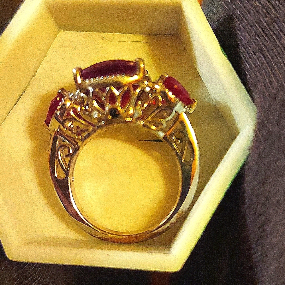 925 deep burmise rubies and diamonds